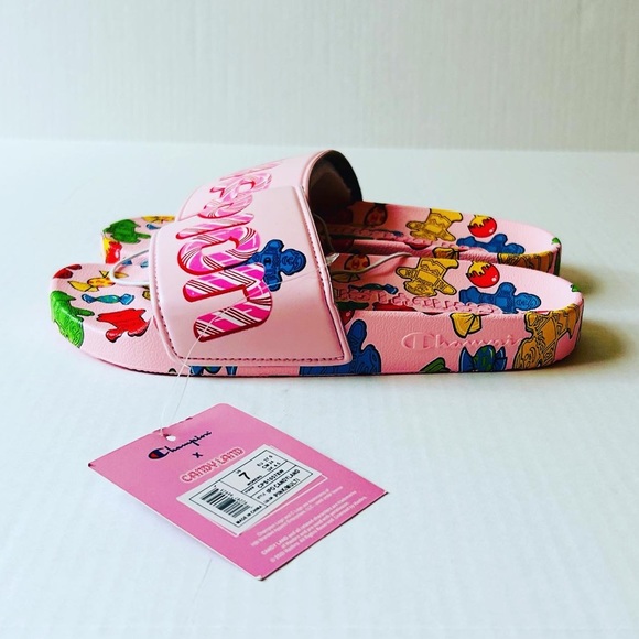 Champion X Candyland Slides Women’s Size 7 - Picture 2 of 9